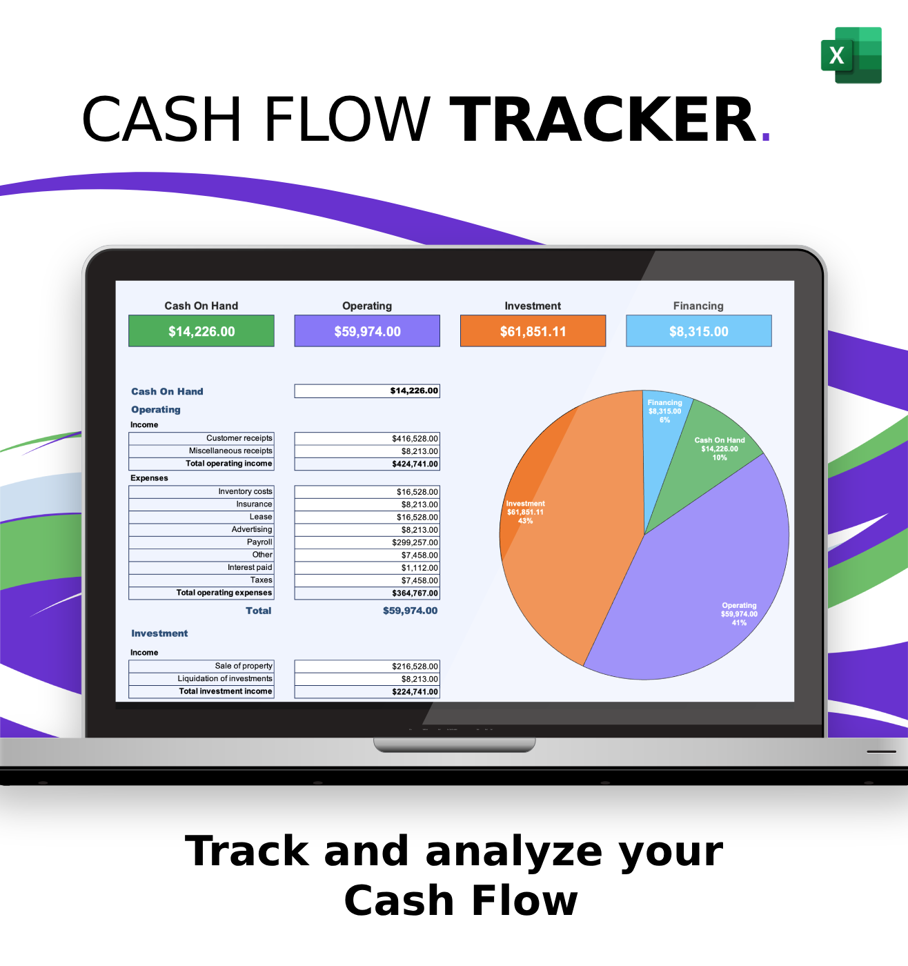 Cash Flow Tracker for Excel