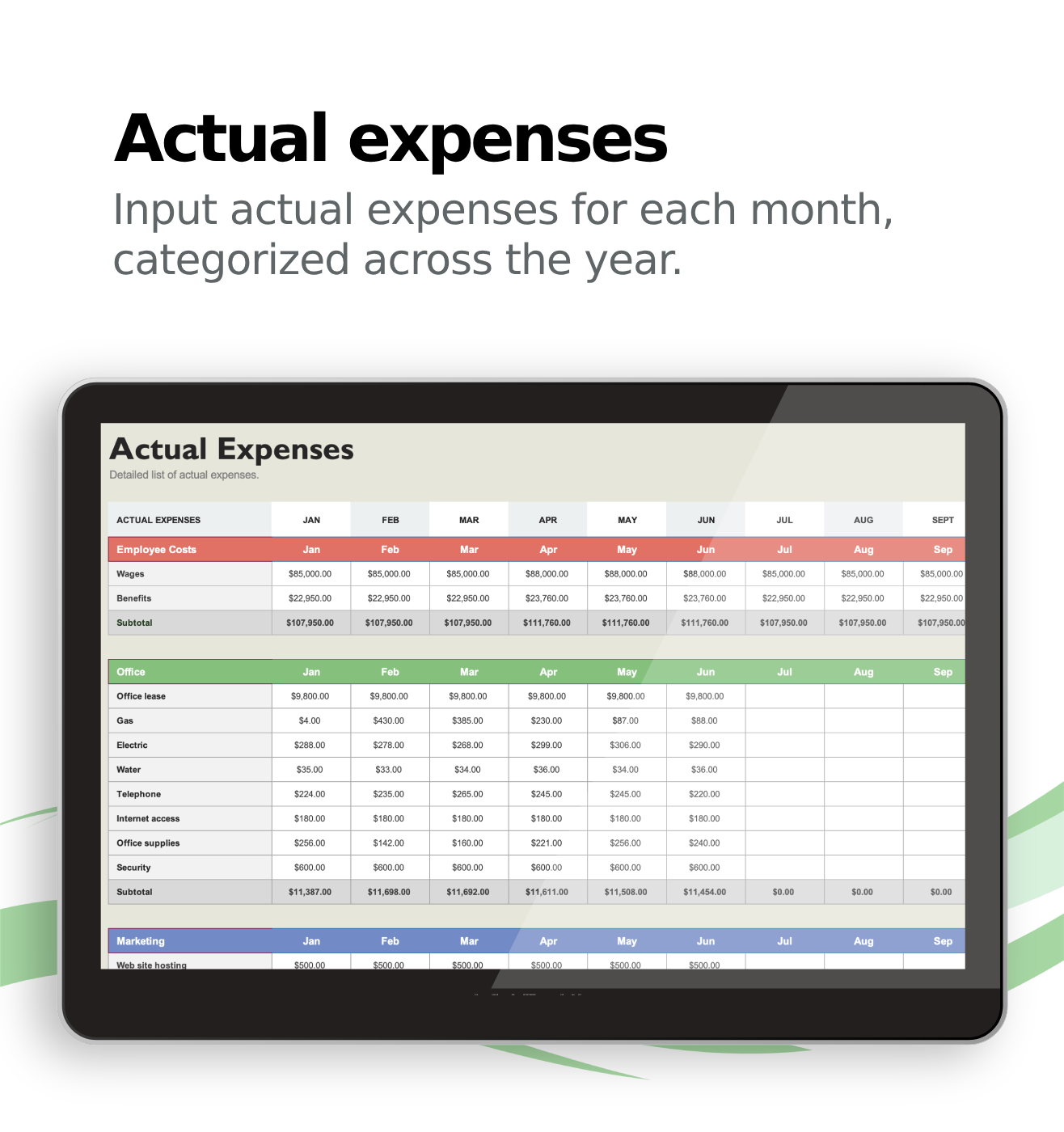 Expenses Tracker for Excel