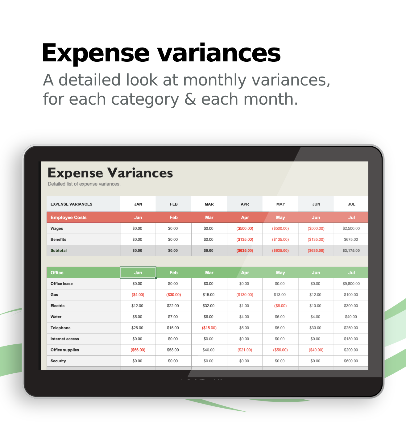 Expenses Tracker for Excel