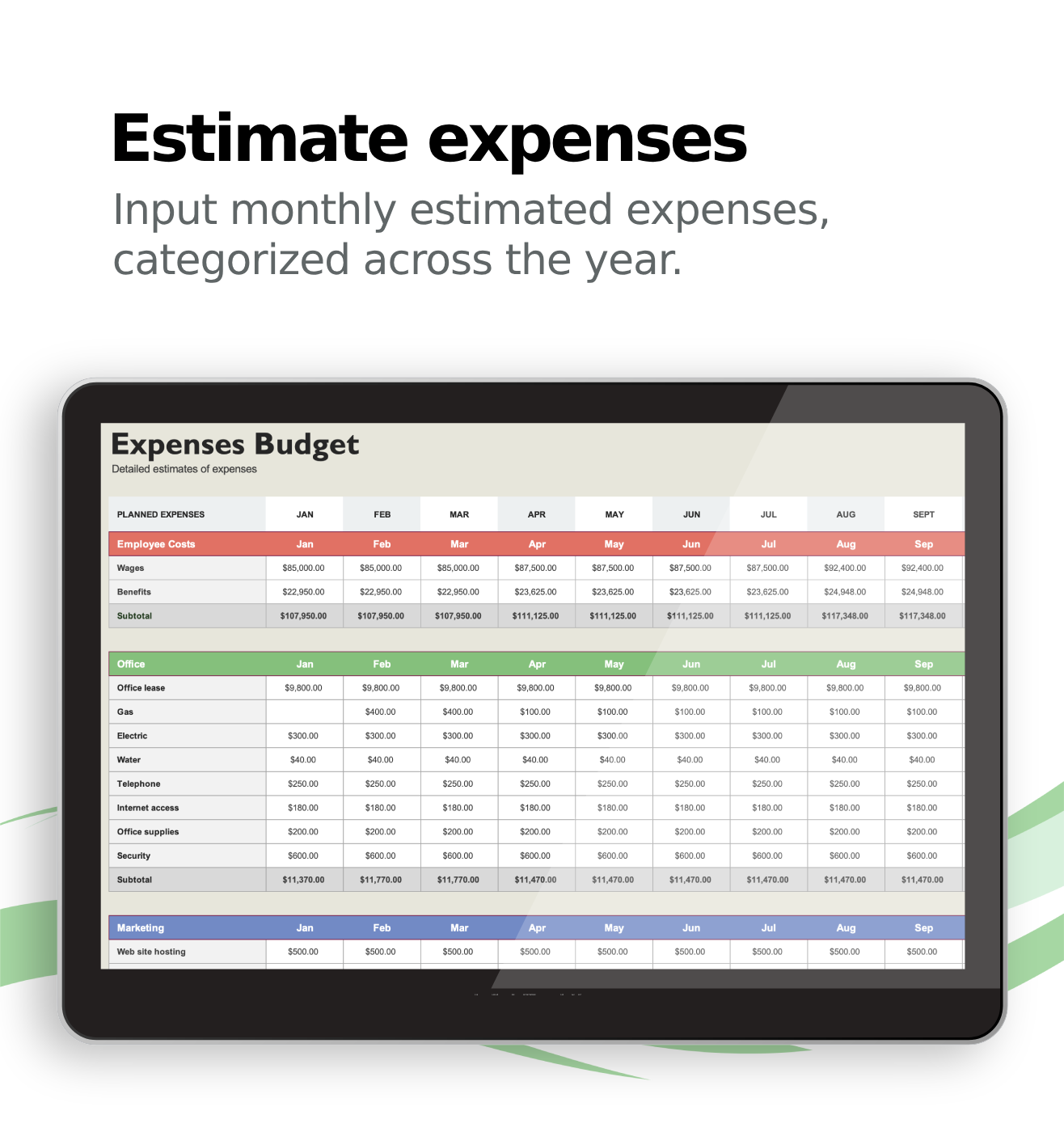 Expenses Tracker for Excel