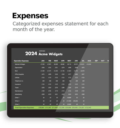 Profit & Loss Tracker for Excel